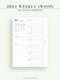 W108_G_WO1P_2024 | 2024 Weekly Planner, Grid