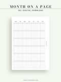 M123_G | Monthly Planner, MO1P, Grid