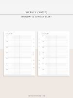 W126_WO1P | Weekly Planner, Week on a Page