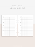 W126_WO1P | Weekly Planner, Week on a Page