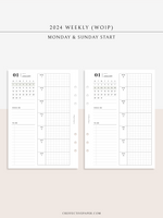 W108_G_WO1P_2024 | 2024 Weekly Planner, Grid