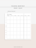 M124 | Folding Monthly Planner