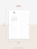 M118_2024 | 2024 Half-Page Calendar, Monthly Task list