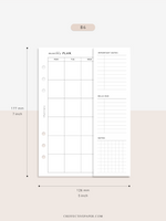 M124 | Folding Monthly Planner