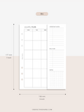 M124 | Folding Monthly Planner