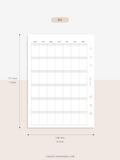 M123_B | Monthly Planner, MO1P, Blank