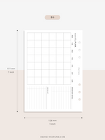 M125 | Horizontal Monthly Planner, MO1P