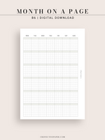 M123_G | Monthly Planner, MO1P, Grid