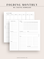 M124 | Folding Monthly Planner