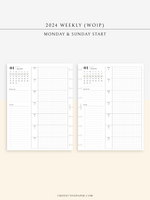 W108_G_WO1P_2024 | 2024 Weekly Planner, Grid