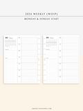 W108_G_WO1P_2024 | 2024 Weekly Planner, Grid