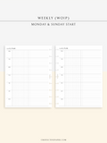 W126_WO1P | Weekly Planner, Week on a Page