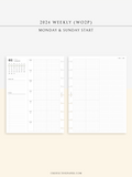 W108_G_WO2P_2024 | 2024 Weekly Planner, Grid