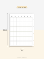 M123_B | Monthly Planner, MO1P, Blank