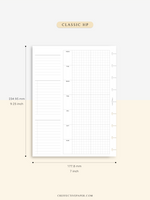 W108_G_WO2P | Weekly Planner, WO2P, Grid