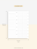 W108_G_WO2P | Weekly Planner, WO2P, Grid