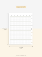 M123_G | Monthly Planner, MO1P, Grid