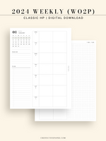 W108_GX_WO2P_2024 | 2024 Weekly Planner, Blank