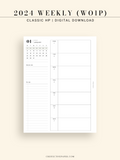 W108_GX_WO1P_2024 | 2024 Weekly Planner, Blank