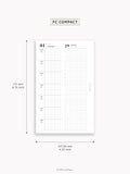 D131_2026 | 2026 Week on 4 Pages, Daily Schecule