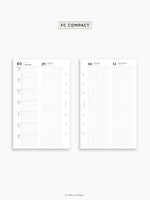 D131_2026 | 2026 Week on 4 Pages, Daily Schecule