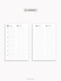 D131_2026 | 2026 Week on 4 Pages, Daily Schecule