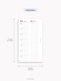 D131_2026 | 2026 Week on 4 Pages, Daily Schecule