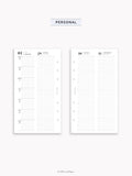 D131_2026 | 2026 Week on 4 Pages, Daily Schecule