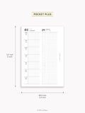 D131_2026 | 2026 Week on 4 Pages, Daily Schecule