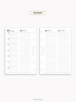 D131_2026 | 2026 Week on 4 Pages, Daily Schecule