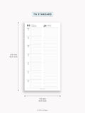 D131_2026 | 2026 Week on 4 Pages, Daily Schecule