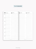 D131_2026 | 2026 Week on 4 Pages, Daily Schecule