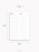 D131_2026 | 2026 Week on 4 Pages, Daily Schecule
