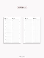 D131_2026 | 2026 Week on 4 Pages, Daily Schecule