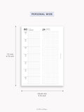 D131_2026 | 2026 Week on 4 Pages, Daily Schecule