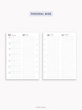 D131_2026 | 2026 Week on 4 Pages, Daily Schecule