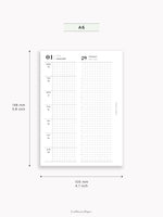 D131_2026 | 2026 Week on 4 Pages, Daily Schecule