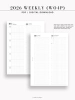 D131_2026 | 2026 Week on 4 Pages, Daily Schecule