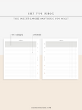 N116 | List-Type Inbox for Task, To-do, Project and Checklist