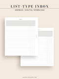 N116 | List-Type Inbox for Task, To-do, Project and Checklist