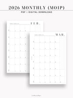 M111_2026 | 2026 Dated Monthly, MO1P