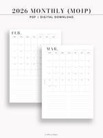 M112_2026 | 2026 Dated Monthly, MO1P