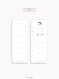 M118_2025 | 2025 Half-Page Calendar, Monthly Task list