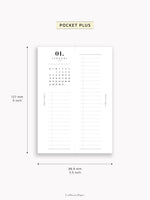 M118_2025 | 2025 Half-Page Calendar, Monthly Task list