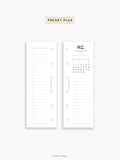 M118_2025 | 2025 Half-Page Calendar, Monthly Task list