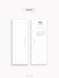 M118_2025 | 2025 Half-Page Calendar, Monthly Task list