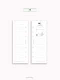 M118_2025 | 2025 Half-Page Calendar, Monthly Task list