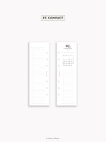 M118_2026 | 2026 Half-Page Calendar, Monthly Task list