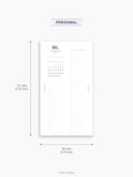 M118_2026 | 2026 Half-Page Calendar, Monthly Task list