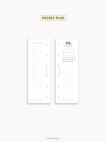 M118_2026 | 2026 Half-Page Calendar, Monthly Task list